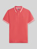 Tommy Jeans Regular Fit Poloshirt aus reiner Baumwolle Rot
