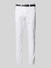 Lindbergh Classic Stretch Fit Chino mit Gürtel Weiss