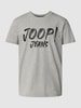 JOOP! Jeans T-Shirt mit Label-Print Modell 'Adamo' Silber