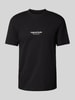 Jack & Jones T-shirt z nadrukiem z logo model ‘VESTERBRO’ Czarny