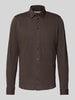 Casual Friday Regular Fit Freizeithemd mit Kentkragen Modell 'ARKAN' Schoko Melange