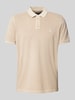 Marc O'Polo Poloshirt mit Label-Stitching Sand