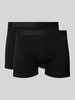 Falke Boxershort met elastische logoband in een set van 2 stuks Zwart
