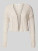 Only Regular Fit Bolero aus Ajour-Strick Modell 'NOLA' Sand