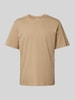 Jack & Jones T-shirt z detalem z logo model ‘ORGANIC’ Beżowy