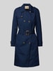 Soyaconcept Trenchcoat mit Leistentaschen Dunkelblau