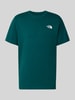 The North Face T-Shirt mit Label-Print Modell 'Evolution' Petrol