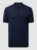 Tommy Hilfiger Tailored Poloshirt in unifarbenem Design Marine