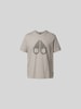 Moose Knuckles T-Shirt mit Label-Print Beige