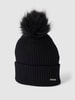 Barts Muts met labeldetail, model 'Kenzie' Zwart