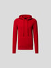 Roberto Collina Hoodie in Strick-Optik Rot