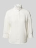 Marc Cain Bluse mit Stehkragen und 3/4-Arm Offwhite