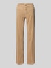 Cambio Bootcut corduroy broek met steekzakken, model 'TESS' Zand