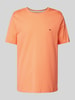 Fynch-Hatton T-Shirt mit Logo-Stitching Orange