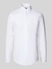 BOSS Slim fit zakelijk overhemd van katoenmix, model 'HANK' Wit