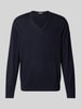 MAERZ Muenchen Pullover van scheerwol  Marineblauw