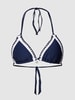 Banana Moon Bikinitop in two-tone-stijl, model 'BLUCO' Marineblauw