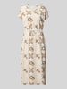 s.Oliver RED LABEL Relaxed Fit Freizeitkleid aus Baumwoll-Mix Mittelbraun