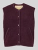 JJXX Regular fit bodywarmer van teddybont model 'Vera' Bordeaux