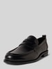 HUGO Loafer aus Leder mit Pennyloafer-Bündchen Modell 'VARIAN' Black