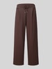 HUGO relaxed fit sweatbroek van puur katoen model 'Devropant' Chocoladebruin