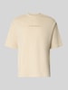 Selected Homme Relaxed Fit T-Shirt aus reiner Baumwolle Modell 'NORMAN' Offwhite