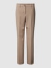 YAS Regular Fit Stoffhose im unifarbenen Design Modell 'BELLA' Beige