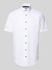 Christian Berg Men Regular Fit Business-Hemd mit Kentkragen Weiss