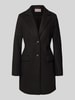 Christian Berg Woman Selection Mantel mit Reverskragen und Pattentaschen Black