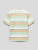 Tom Tailor T-Shirt mit Streifenmuster Apricot