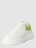 Marc O'Polo Sneakers met contrastgarnering, model 'SVEA' Wit