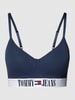 Tommy Jeans Biustonosz z elastycznym paskiem z logo Granatowy