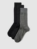 Falke Socken mit Label-Detail im 3er-Pack Modell 'FALKE HAPPY' Black