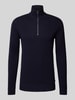 Jack & Jones Premium Gebreide pullover met opstaande kraag, model 'BLUCHRISTER' Donkerblauw