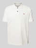 Replay Regular Fit Poloshirt mit Logo-Stitching Offwhite