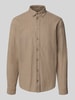 Casual Friday Regular fit vrijetijdsoverhemd met button-downkraag, model 'PONTUS' Beige