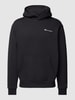 CHAMPION Oversized hoodie met labeldetail Zwart