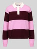 Jake*s Casual Pullover mit Polokragen Pink