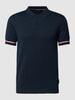 HECHTER PARIS Poloshirt met contraststrepen Lichtblauw