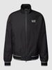 EA7 Emporio Armani Blouson mit Stehkragen und Zweiwege-Reißverschluss Black