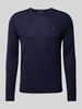 Polo Ralph Lauren Gebreid jack met logostitching Marineblauw