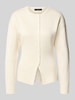 VERO MODA Strickjacke mit Rundhalsausschnitt Ecru