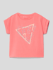 Guess T-shirt met labeldetail Roze