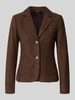 Betty Barclay Korte blazer van wol met opgestikte zakken Donkerbruin