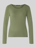 someday. Slim fit shirt met lange mouwen van viscosemix model 'Kirosa' Rietgroen