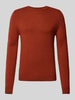 MCNEAL Gebreide pullover met ronde hals Terracotta gemêleerd