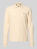 Lacoste Koszulka polo o kroju regular fit z czystej bawełny Szarobrązowy