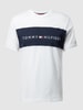 Tommy Hilfiger T-Shirt mit Label-Print Weiss