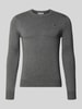 Antony Morato Regular Fit Sweatshirt aus elastischem Viskose-Mix Mittelgrau Melange
