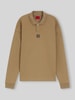 HUGO Oversize Fit Sweatshirt aus Baumwoll-Mix Modell 'Dabins' Beige